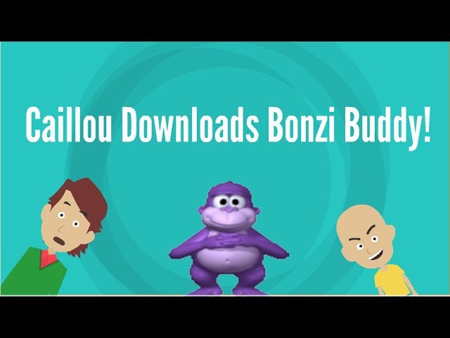 Caillou downloads Bonzi Buddy on his Dad's Computer 