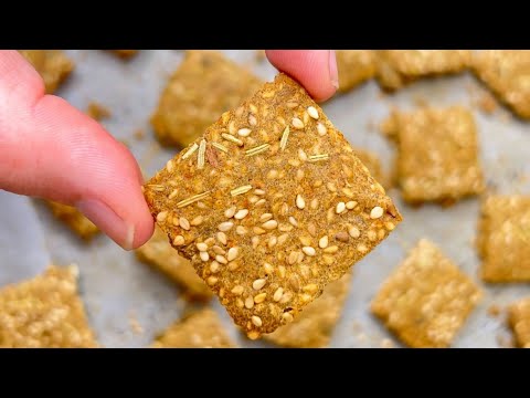 RECETTE Diabtique pour tous 1 Crackers aux graines SANS GLUTEN, NI SEL! Croustillant, Rapide!