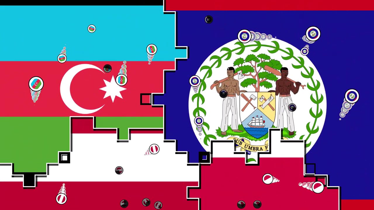 🇦🇹⚔️🇦🇿⚔️🇧🇿⚔️🇵🇱 [Territory Flag War]