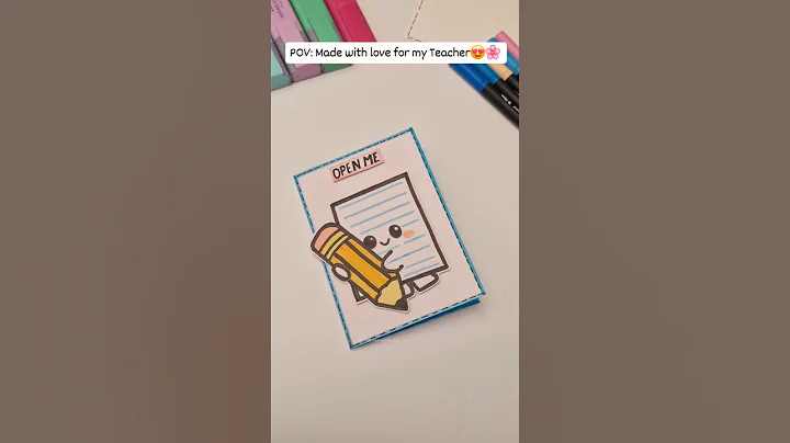 Teachers Day Card Idea 2025😍 Handmade Greeting Card#shorts #diy #handmade #craft #gift #teachersday