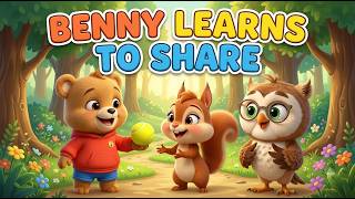 Benny Learns to Share | Sharing Is Caring | Kids Rhymes | Moral Story