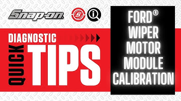 How to Calibrate a Ford® Windshield Wiper Motor Module in 3 Minutes | Snap-on Diagnostics