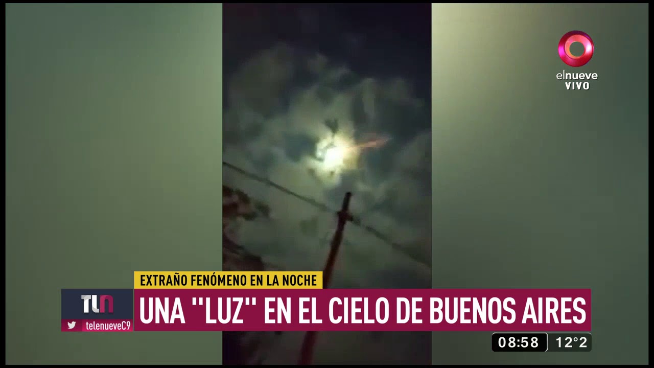 Una ‘luz’ en el cielo de Buenos Aires YouTube