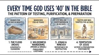 Every Time the Number 40 Appears in the Bible, Explained in Order — From Noah's Flood to the Wildern