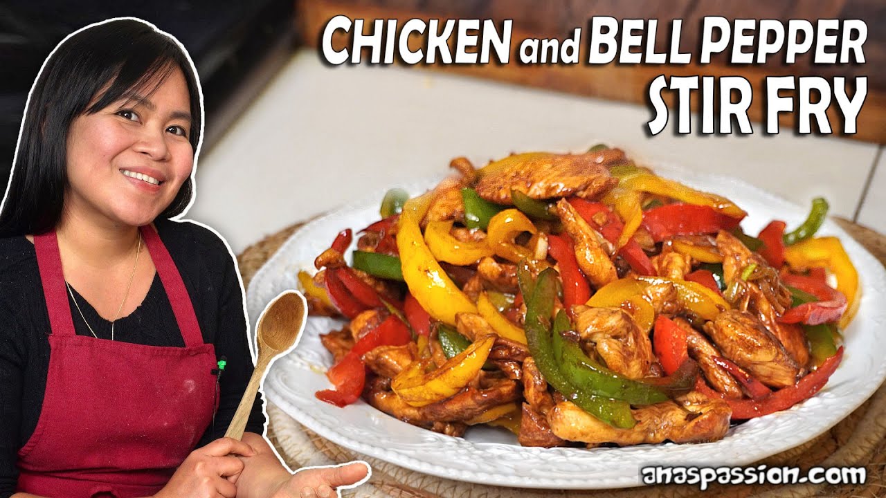 Easy Chicken and Bell Pepper Stir Fry - YouTube