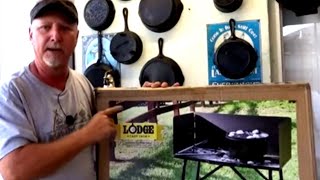 Lodge Dutch Oven Table Unboxing, Initial Review and First Cook