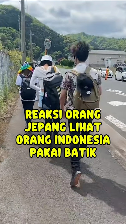 REAKSI ORANG JEPANG LIHAT ORANG INDO PAKAI BATIK‼️