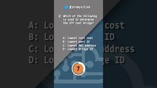 CCNA QUIZ // Spanning Tree Protocol (STP) (2) // #shorts