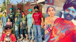 Harman Di Pehli Holi😅 | Anmol Bhullar | Vlog