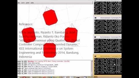 Quaternion-based Cooperative Attitude Control: Simulation on MobileSim