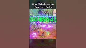 HOW NAHIDA MAINS FARM ARTIFACTS