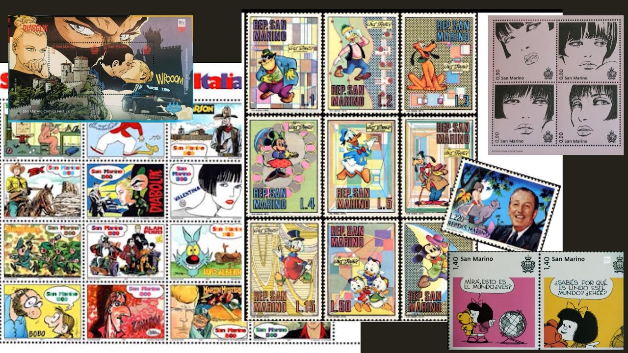 S43269 SAN MARINO 1997 MNH** Nuovi** Fumetti Cartoons S/S BF