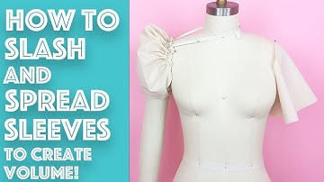 How To Use The Slash And Spread Method To Make Puff Sleeves | Sew Anastasia