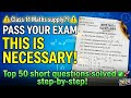 Top 50 Short Questions for Class 11 (Supplementary Syllabus) | Part 3|Exam Revision