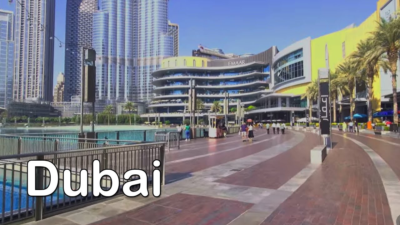 Walking Around Burj Khalifa Dubai Stunning Morning Views