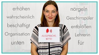 Geschirrspüler? Nörgeln? | Pronunciation, please!