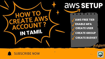AWS Account Setup in Tamil ✅ | Create User, Group, Enable MFA & Set Budget | Step-by-Step Guide 2025