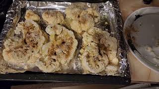 Cauliflower Baked In Oven, LOW Carb Meal or Side Dish