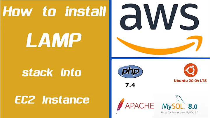 1/3 How to install LAMP stack into an EC2 server. AWS (UBUNTU 20.04)(APACHE 2)(PHP 7.4)(MYSQL 8.0)