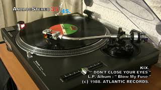 Kix: &quot; Don t Close Your Eyes &quot; ... En Vinyl LP ¡¡¡ ( Long Play 1era. Edición 1988.)
