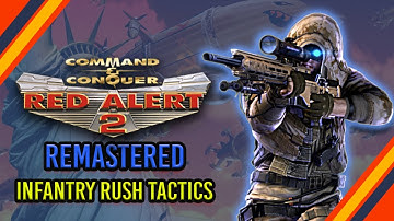 C&C Red Alert 2 Remastered Mod Gameplay Allied Infantry Rush
