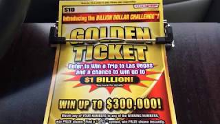 WIN NEW 10 Golden Ticket Hoosier Lottery Scratch Off