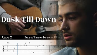 Dusk Till Dawn - ZAYN ft. Sia Fingerstyle Guitar