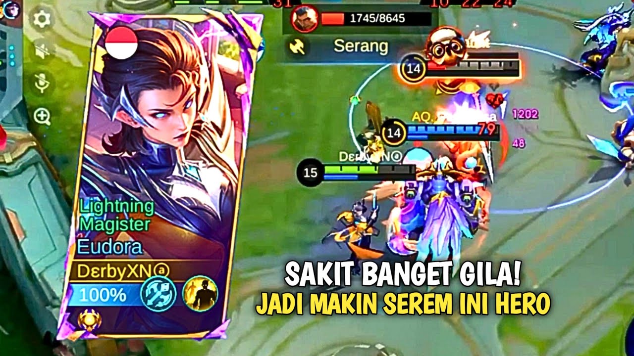 EUDORA DI REVAMP INI SIH TERLALU GILA BUILD DAN EMBLEM EUDORA TERBAIK🔥| MLBB