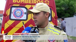 Acidente envolve dois carros em Pato Branco nesta...
