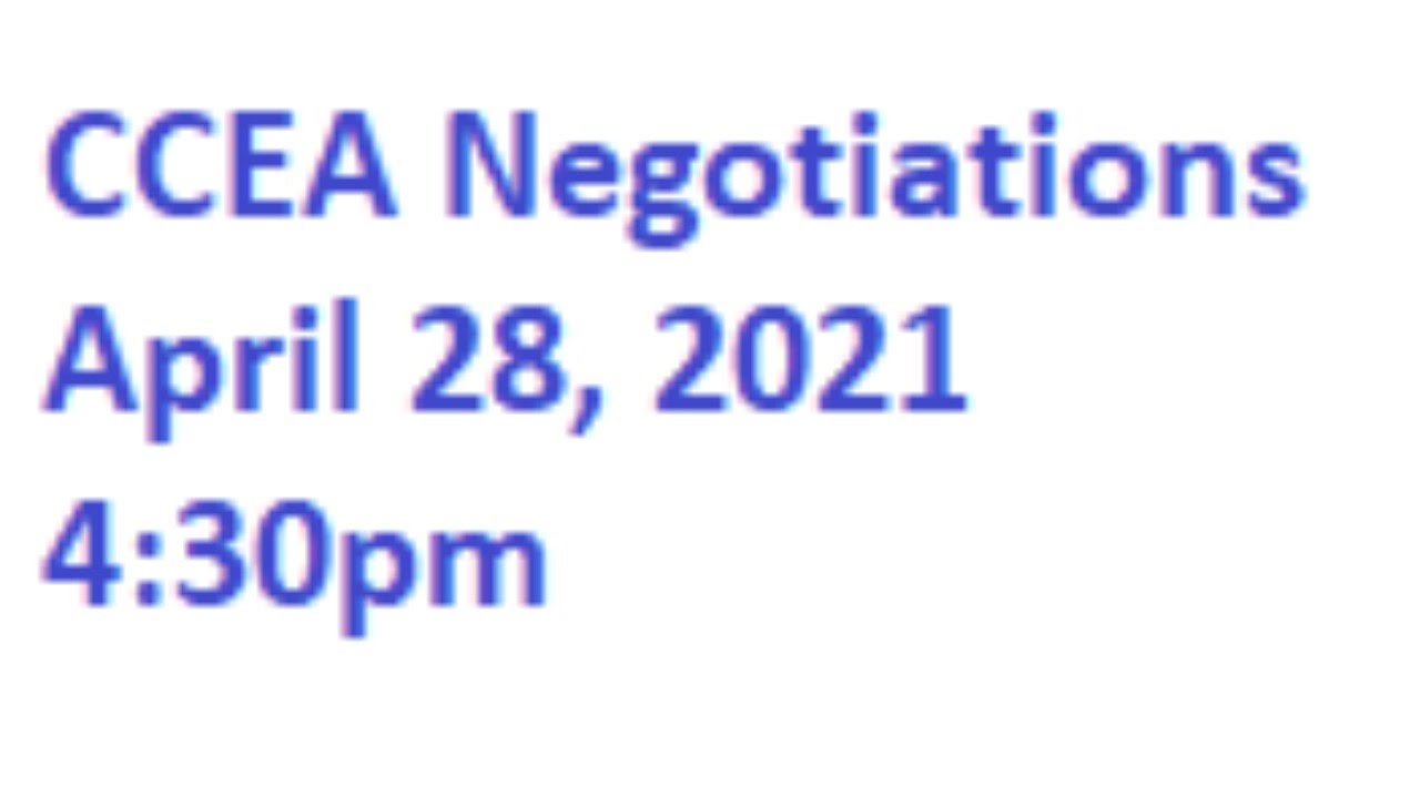 CCEA Negotiations YouTube