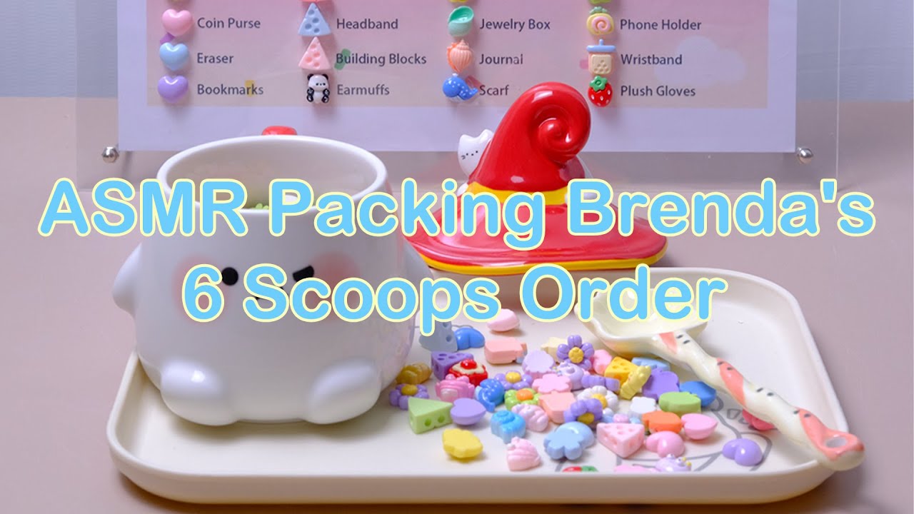 【Litebord Lucky Scoops】ASMR Packing Brenda‘s 6 Scoops Order