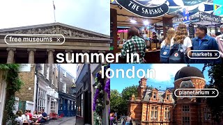 A summer day in London | fun, FREE things to do | museums, markets + more ☀️