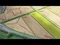 秋の芸術 取手市豊田堰 空撮 歌 島倉千代子