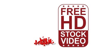 Free Stock Videos – slow motion red sphere falling and breaking with alpha matte 3D animation