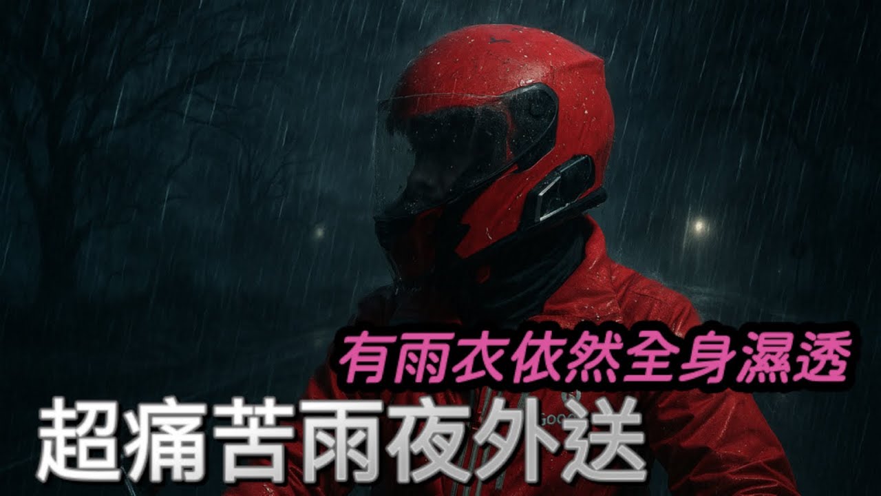 「雨夜外送紀實｜一場與暴風雨的對抗」#外送員