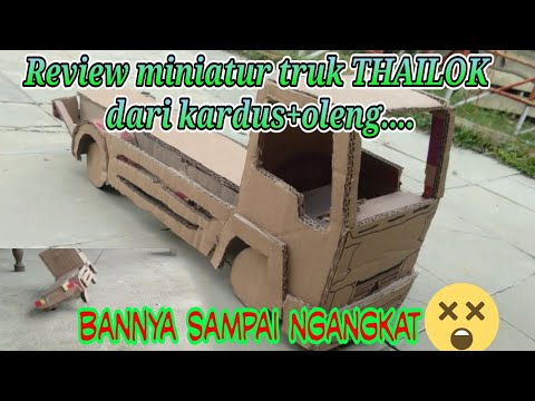 Review Oleng  Miniatur Truk  Thailok Dari  Kardus  YouTube