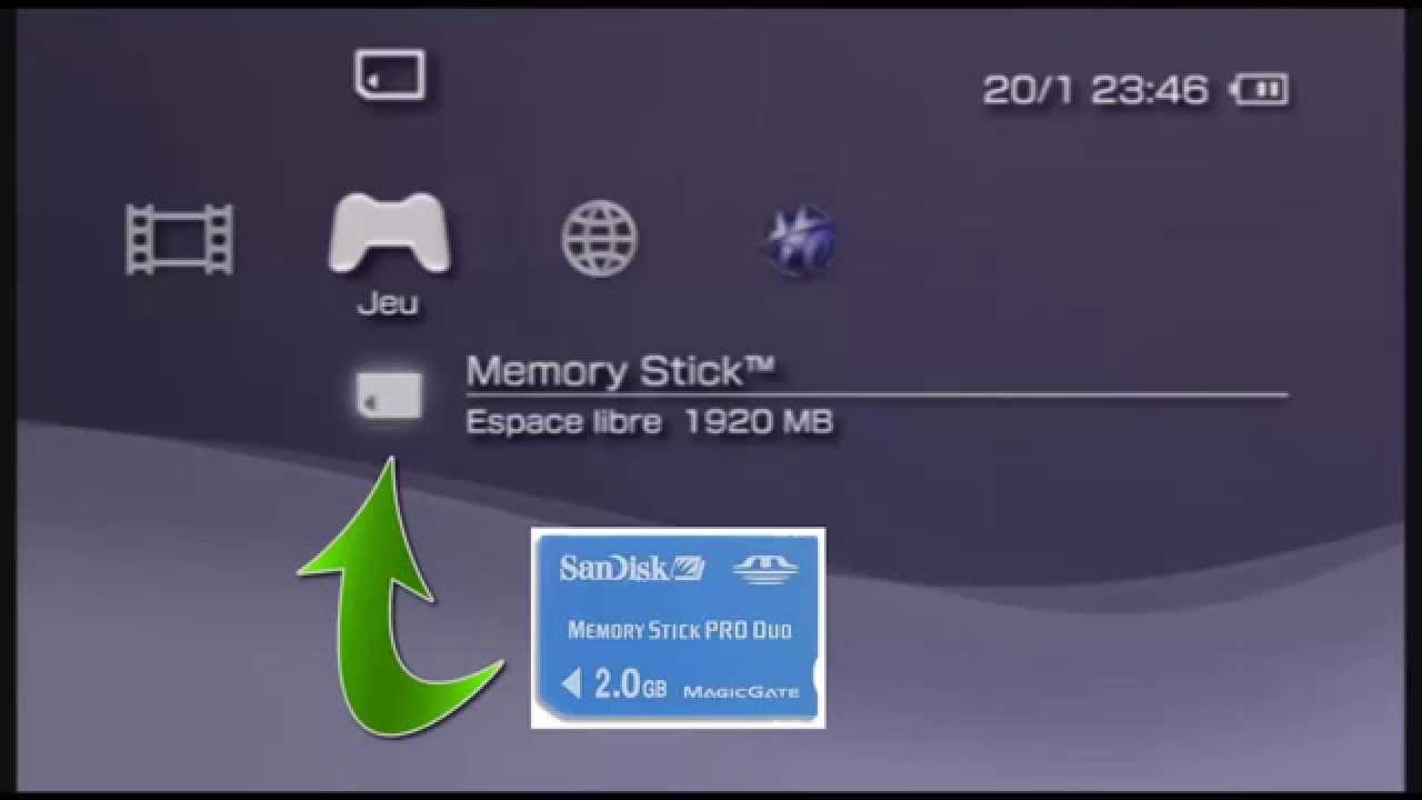 Comment Faire Pour Avoir De La Memoire Sur Psp