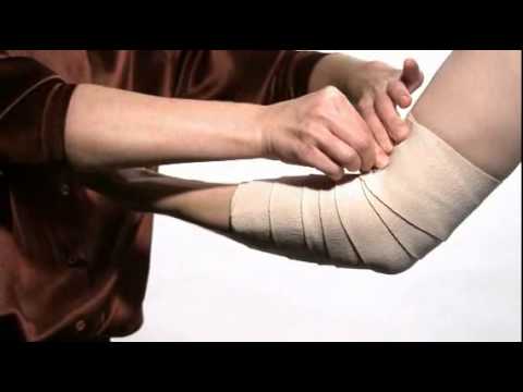 How to Wrap an Elbow with ACE™ Brand Elastic Bandages - YouTube