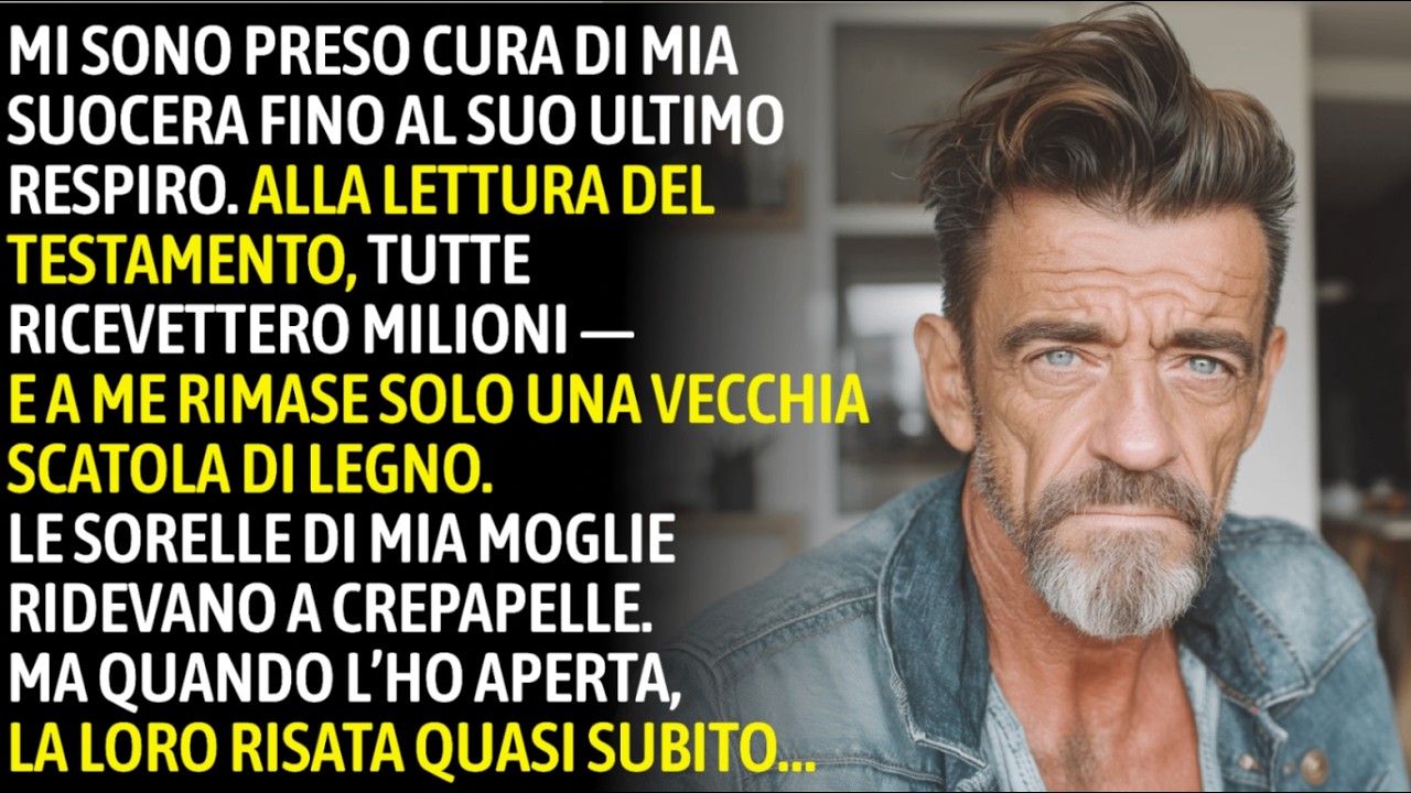 Mia suocera mi lasciò in eredità una scatola di legno. Le sue figlie, dopo aver ereditato milioni, risero a crepapelle davanti all'avvocato. "Povero Orazio", disse Veronica asciugandosi le lacrime...