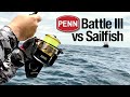 Penn Battle III and Sailfish (NON-STOP ACTION for Mark and friends)