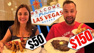 Delmonico Steakhouse Las Vegas $50 vs $150 Lunch | Budget vs Expensive