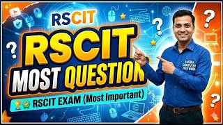 RSCIT Exam 2026 | Most Important Questions Live Class | RSCIT Paper 2026 | RSCIT Most Questio
