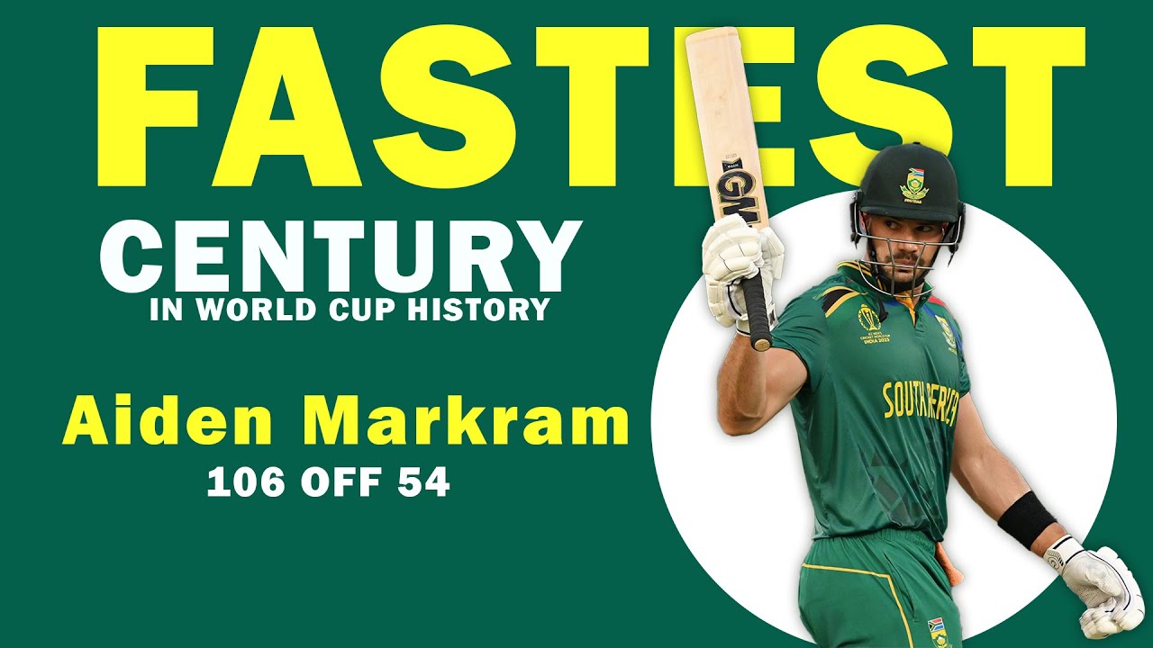 World Record Fastest Century By Aiden Markram 106 off 49 Balls | World ...