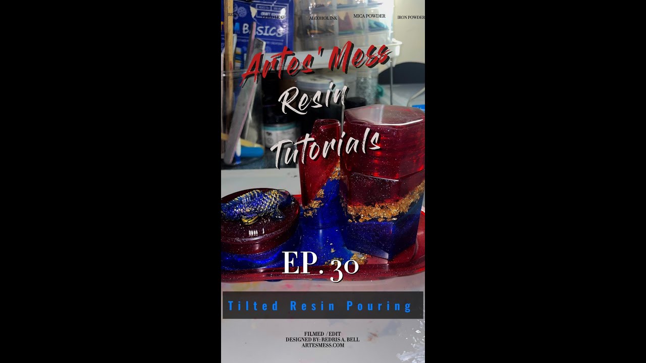 Ep. 30 - Wild Cherry  herb grinder - Tilted Resin Pouring