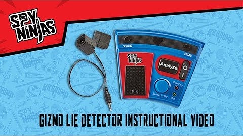Spy Ninjas Gizmo Lie Detector Instructional Video