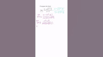 Finding a limit by multiplying by the conjugate  #calculus #maths #limits #conjugate