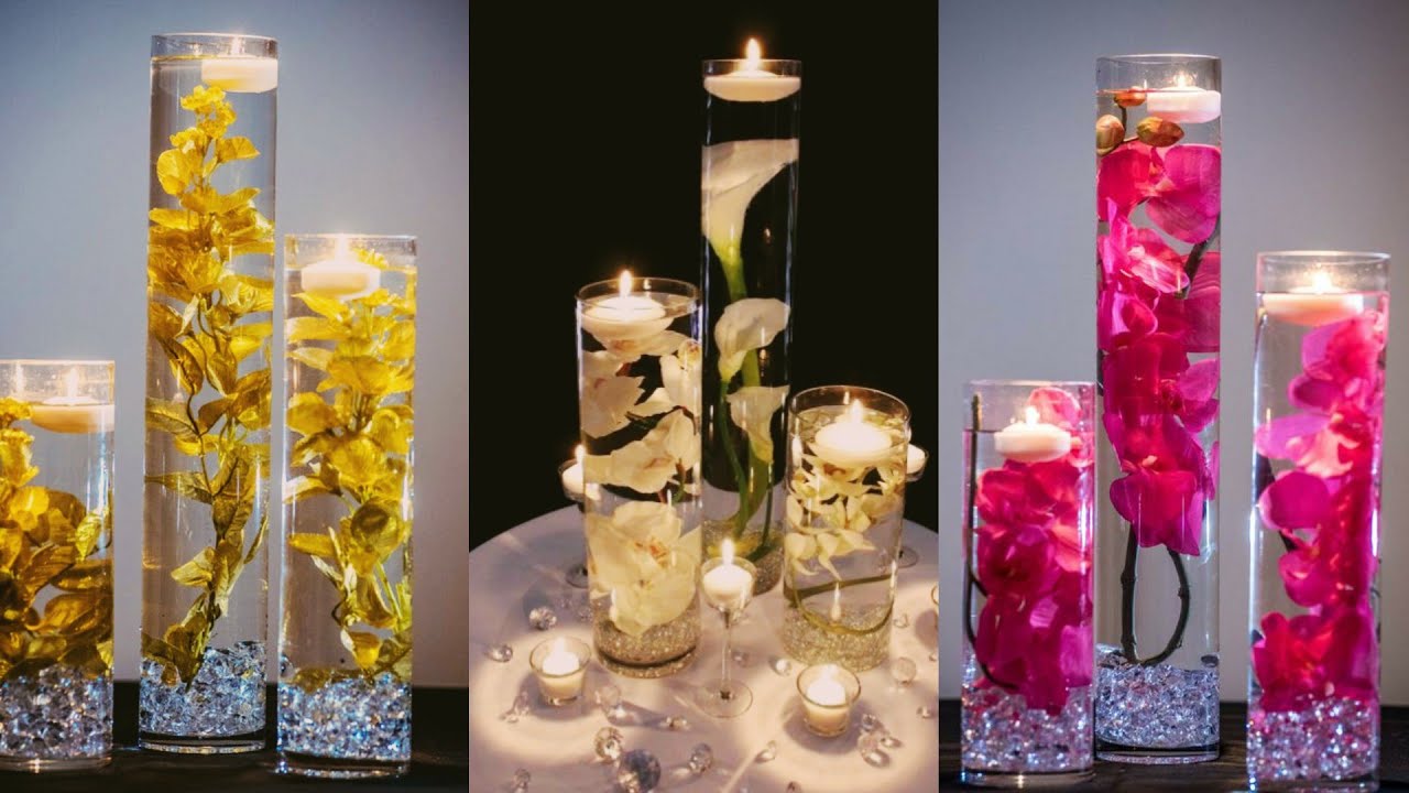 Beautiful Floating Flower Candle Decoration ideas for Diwali / Floating