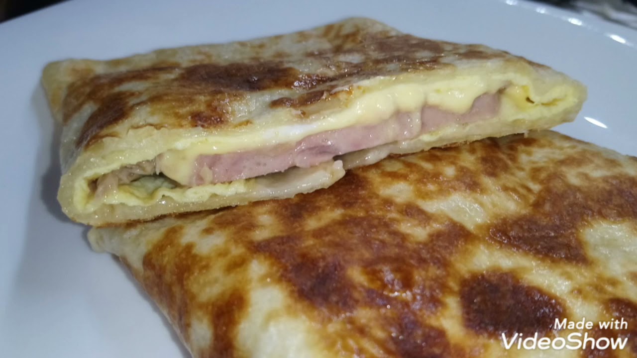 ساندويتش منزلي سريع بخبز الطاكوس sandwich rapide - pain tacos