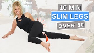 10 Minute Beginner Leg Workout For Women Over 50 // No Jumping!