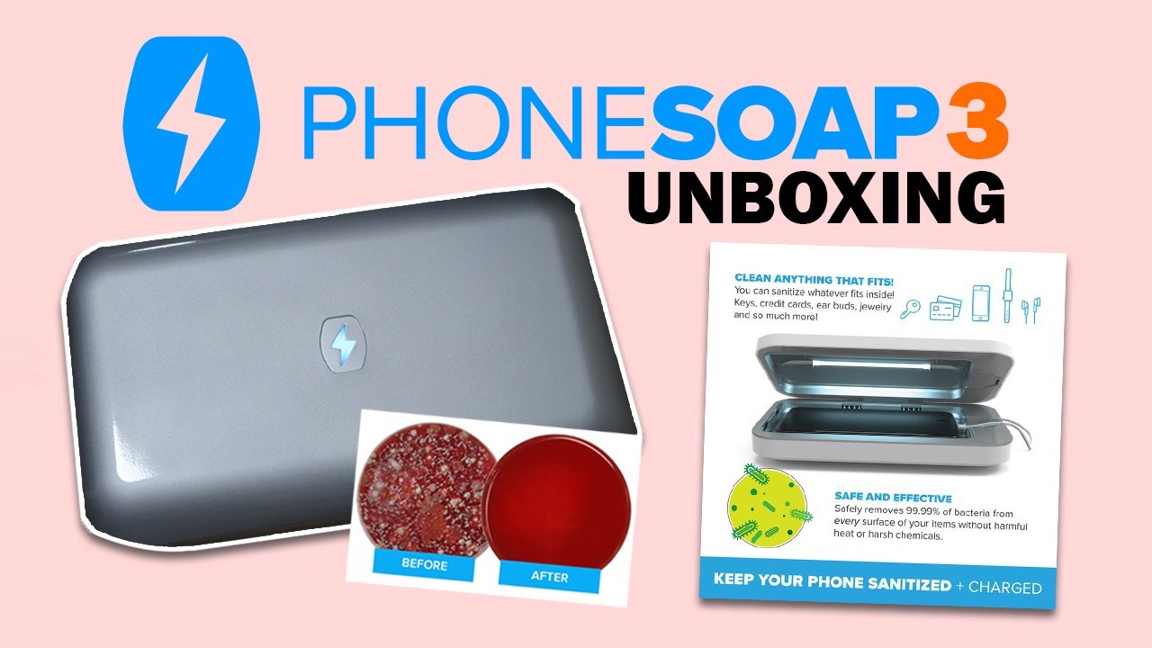 PHONESOAP 3 Sanitize and Charge Your Phone Unboxing YouTube